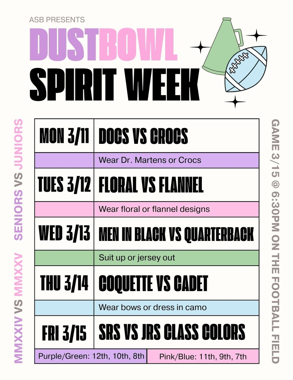 Dustbowl Spirit Week
